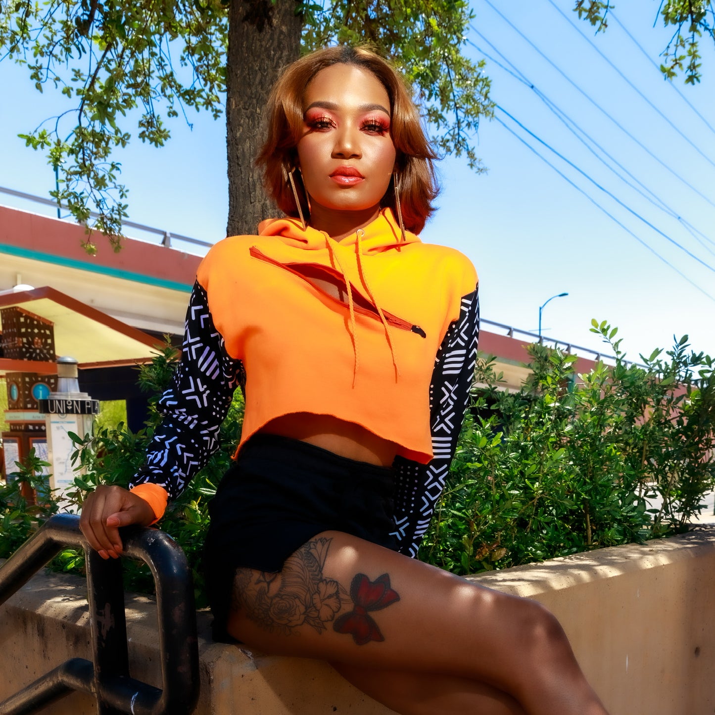 2 Piece African Print Jogger Short Set