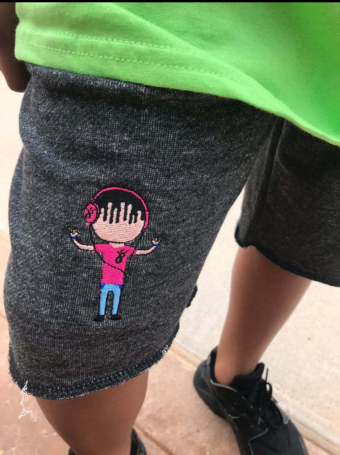 JS Kids Embroidered Jogger Shorts