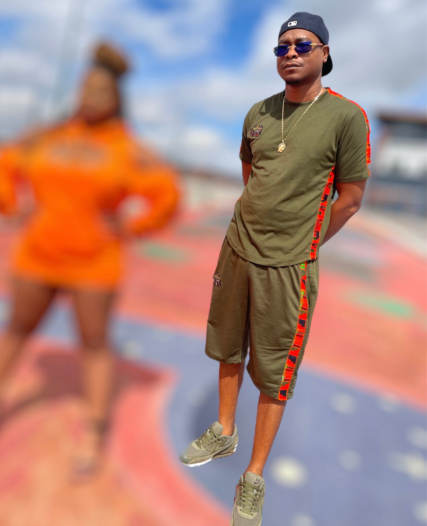 JS African Print Men’s Short Set