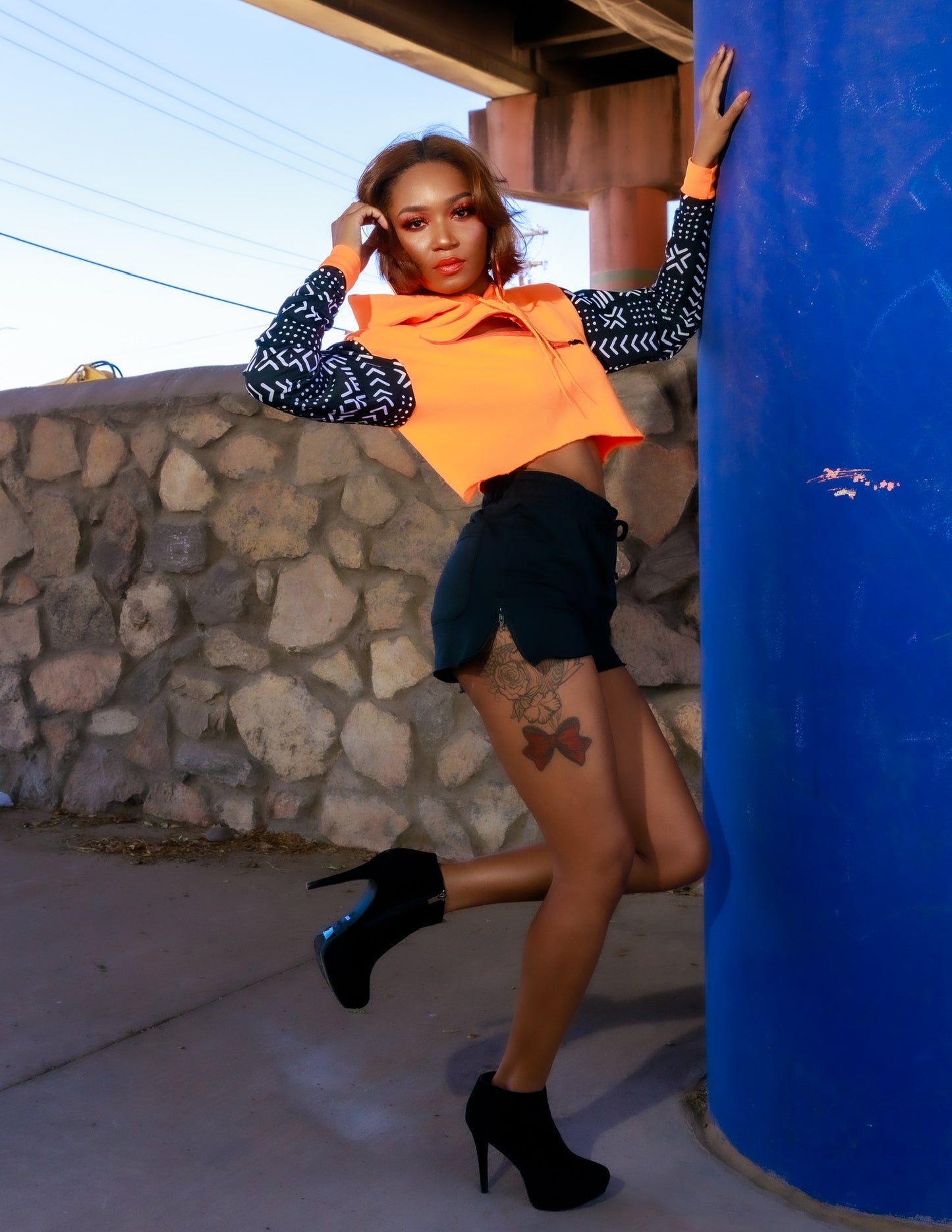 2 Piece African Print Jogger Short Set