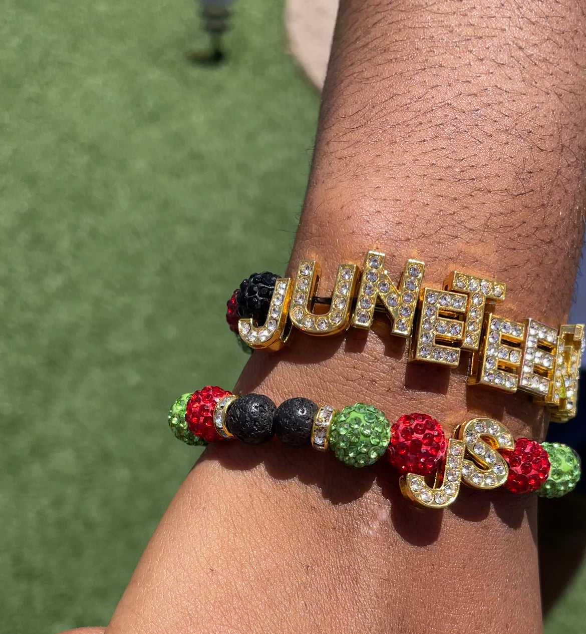 Juneteenth ❤️🖤💚Shamballa Bracelets