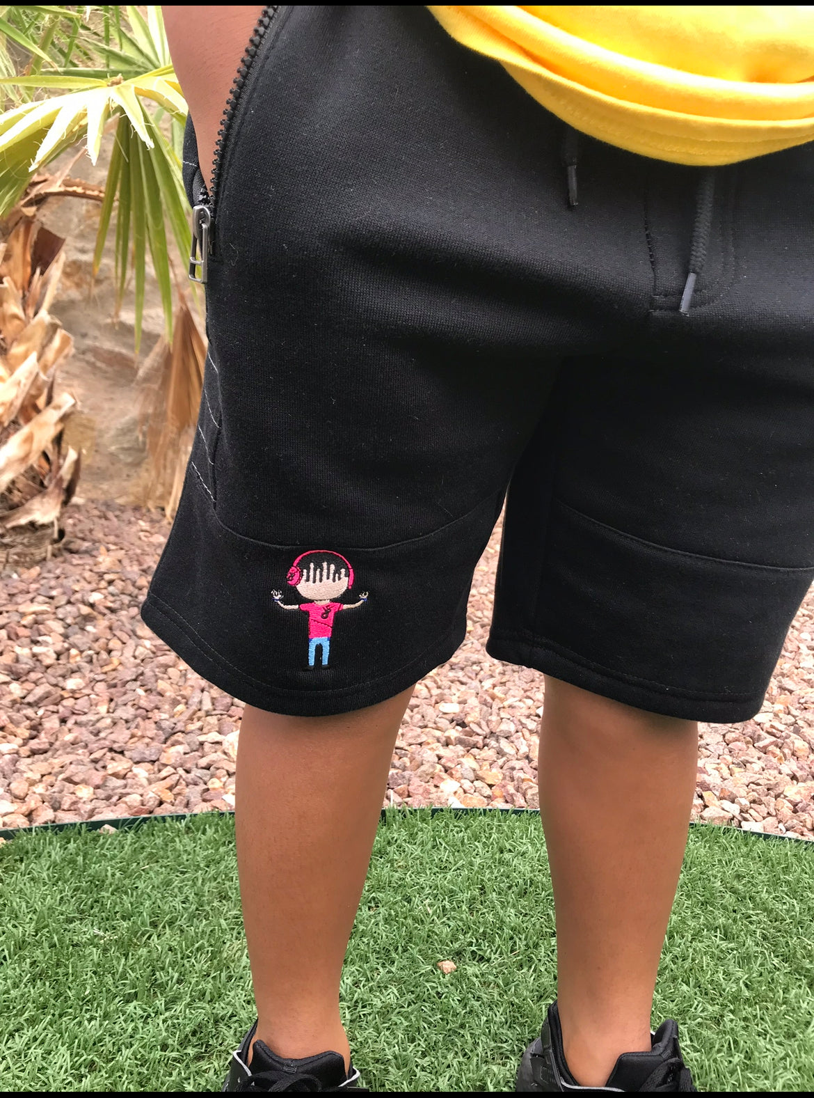 JS Kids Embroidered Jogger Shorts